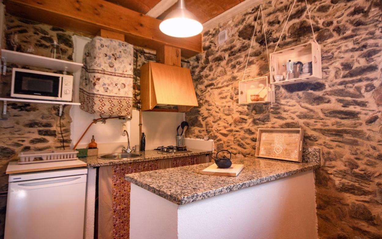 Apartamento duplex rural con chimenea y vistas panorámicas desde la cama Sant Marti Sacalm Exterior foto