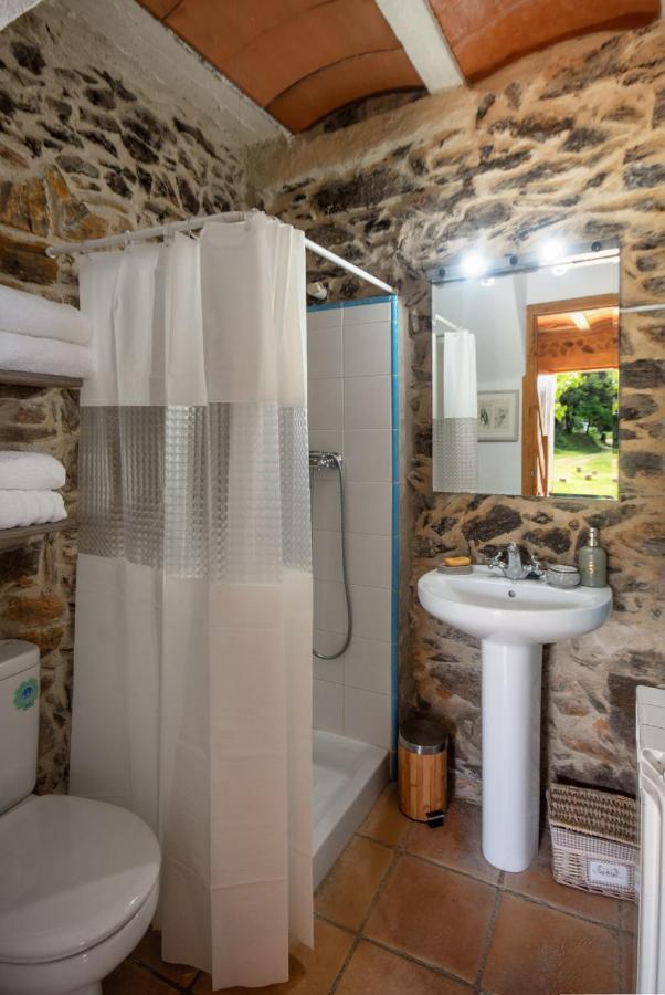 Apartamento duplex rural con chimenea y vistas panorámicas desde la cama Sant Marti Sacalm Exterior foto